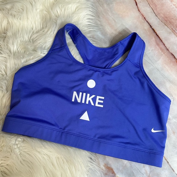 NIKE Victory Compression Purple Sports Bra Plus Size 2X Med Support - Picture 6 of 6